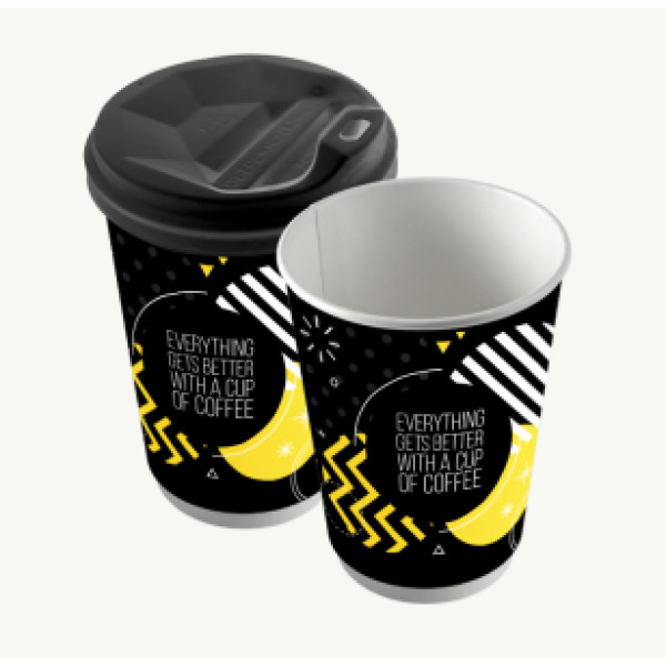 Стакан 300 мл "Black & Yellow"