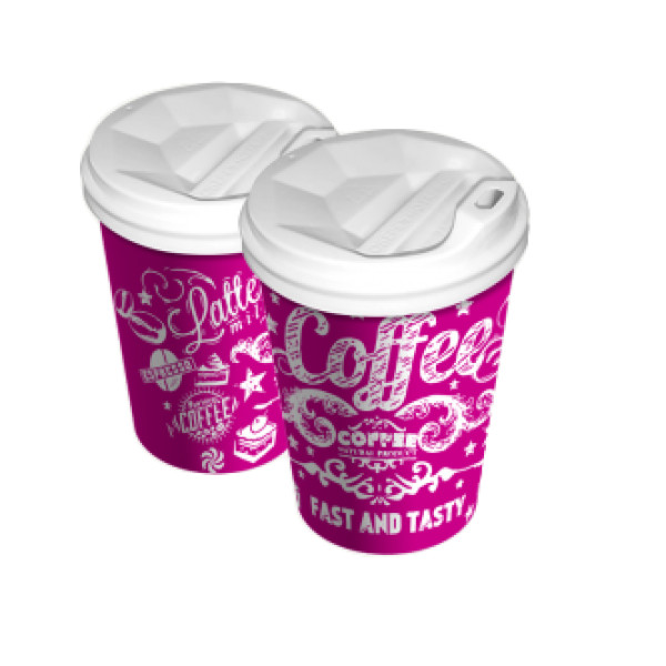 Стакан 340 мл "Fast & Tasty" розовый
