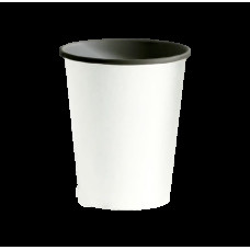 Стакан одношаровий біло-чорний 340мл (50шт/уп|2100шт/ящ) PLWB340(PLWB340)