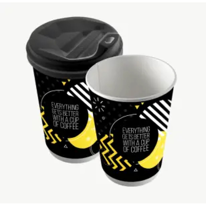 Стакан 400 мл "Black & Yellow"