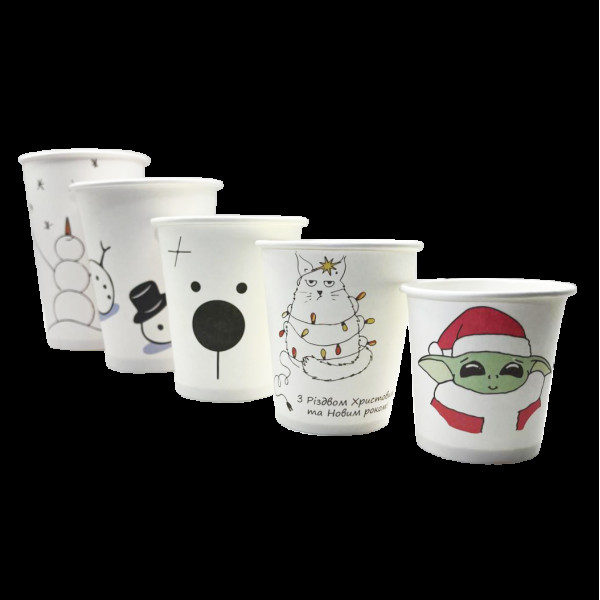 FC500WW Стакан одношаровий Біла зима 500 мл FC