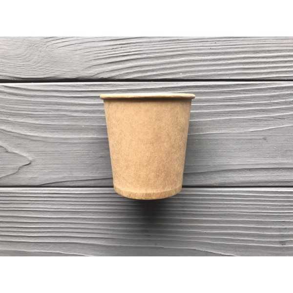 Стакан крафт одношаровий 110мл KV (4200шт/ящ)