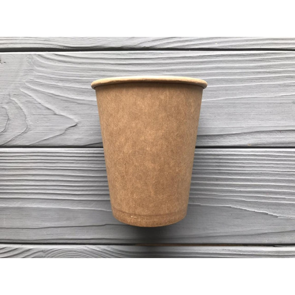 Стакан крафт одношаровий 250мл KV 78мм (2000шт/ящ)