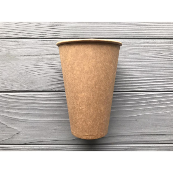 Стакан крафт одношаровий 340мл KV 80мм (2000шт/ящ)