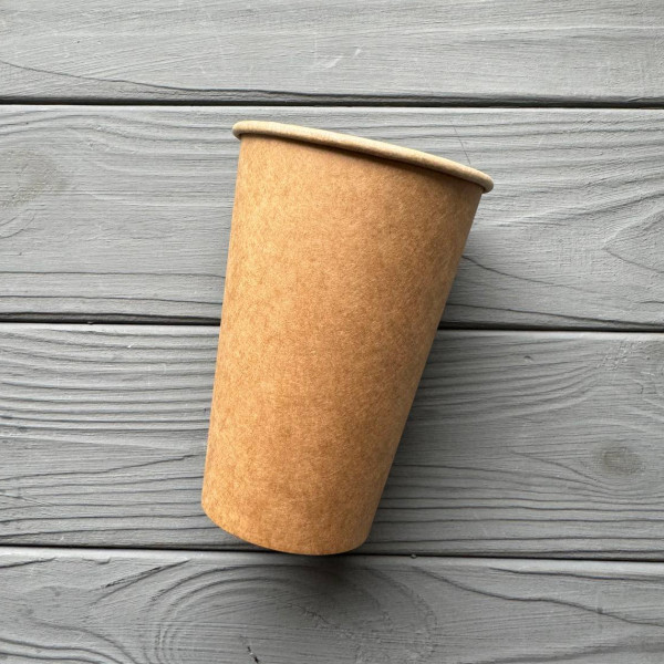 Стакан одношаровий ЕКО Крафт 340мл 90мм (50шт/уп|30уп/ящ) UMEK340