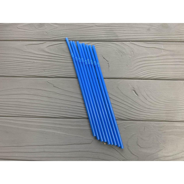 Трубочка гофра голубая 1000 шт
