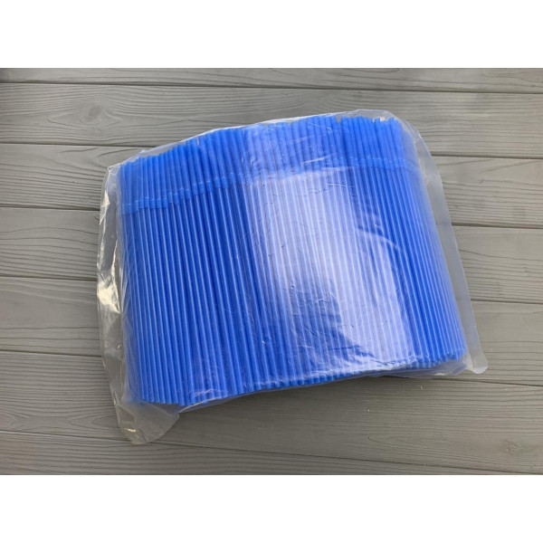 Трубочка гофра голубая 1000 шт