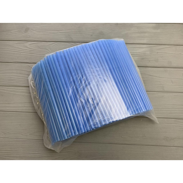 Трубочка фрешка голубая 500 шт