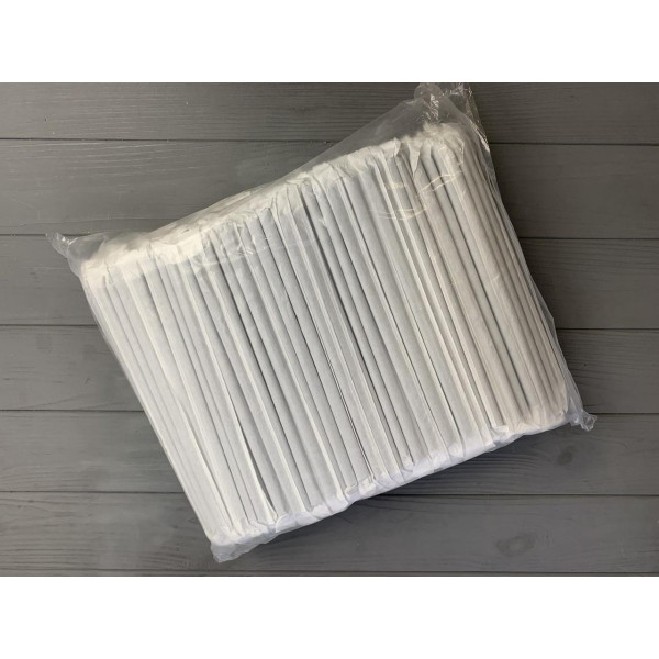 Трубочка в индивиде. уп (бумага) фрешка черная 300 шт TR17