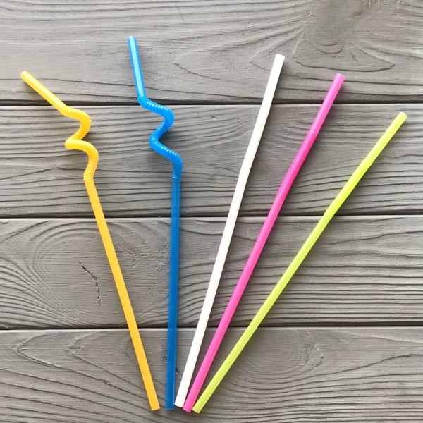 Трубочка Артистик мікс (довга гофра) (100шт/уп)