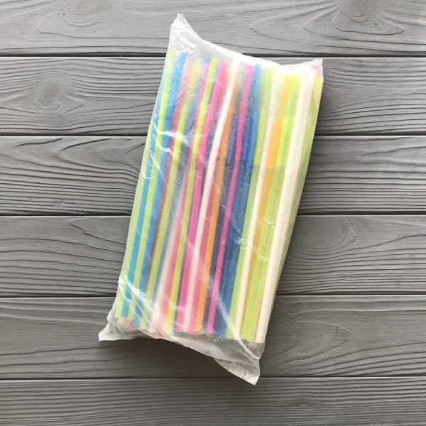 Трубочка Артистик мікс (довга гофра) (100шт/уп)