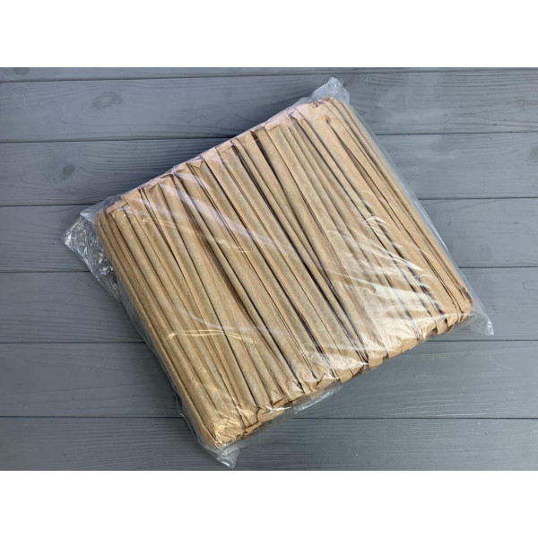 Трубочка в индивидуальной упаковке крафт ровная черная 400 шт.