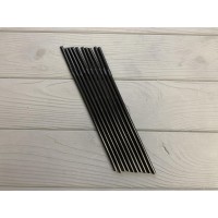 Трубочка гофра черная 200 шт