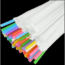 Трубочка в індивід. уп (папір) рівна МІКС 200шт/уп TR42(TR42)