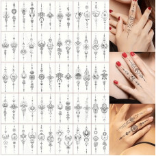 Набор детских временных тату "Черные мини №2" black-tattoo-mini-set-2-3, 30 штук по 9,5*5,5 см(black-tattoo-mini-set-2-3)