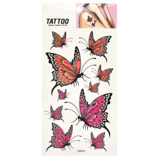Временная татуировка "Оранжевые и розовые бабочки Tattoo" 1020-HM254(1020-HM254)