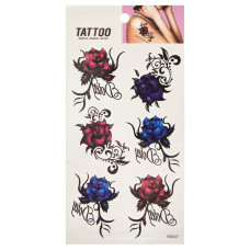 Временная татуировка "Цветные розы Tattoo" 1020-HM347(1020-HM347)
