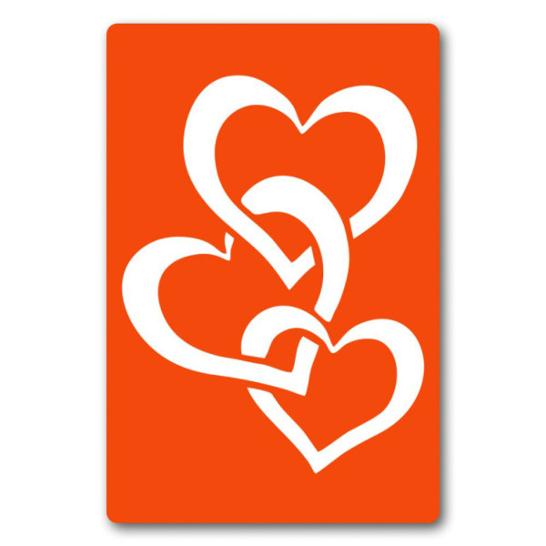 Трафарет для біо-тату Сердечко c054-15*20см, розмір 15х20 см (c054-15*20см)