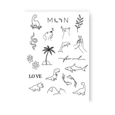 Набір тимчасових татуювань "Динозаврики" LB-148 (LB-148)