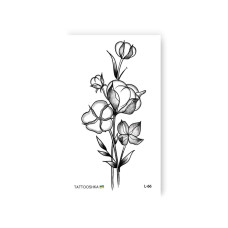 Тимчасове татуювання "Бавовна" L-66 (L-66)