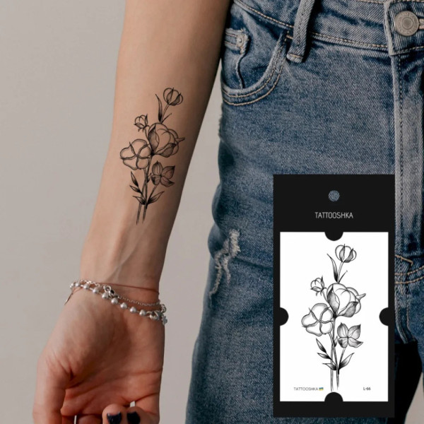 Временная татуировка "Хлопок" L-66 (L-66)