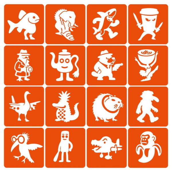 Набор трафаретов для биотату "Итальянский брейнрот №2" Italian-brainrot_6x6_16_2(Italian-brainrot_6x6_16_2)