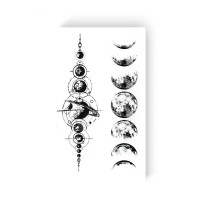 Временная татуировка "Луна и планеты" L-23(L-23)