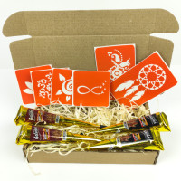 Набор хны с трафаретами для био-тату №2 henna-set-02(henna-set-02)