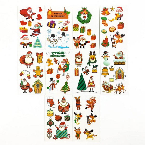 Набір дитячих тимчасових тату "Різдво та Новий рік № 1" tattoo-mini-set-cmas-10-1 (tattoo-mini-set-cmas-10-1)