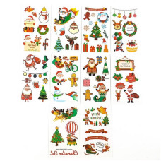 Набір дитячих тимчасових тату "Різдво та Новий рік № 2" tattoo-mini-set-cmas-10-2 (tattoo-mini-set-cmas-10-2)