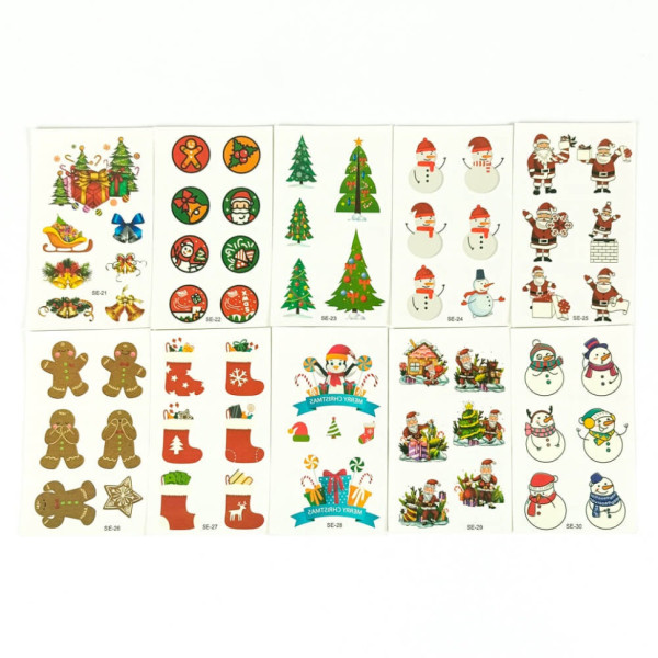 Набір дитячих тимчасових тату "Різдво та Новий рік №7" tattoo-mini-set-cmas-10-7 (tattoo-mini-set-cmas-10-7)