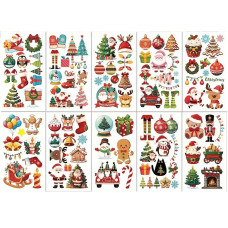 Набір дитячих тимчасових тату "Різдво та Новий рік №4" christmas-tatoo-set-10-4 (christmas-tatoo-set-10-4)