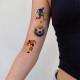 Набір дитячих тимчасових тату "Футбол №1" football-tattoo-mini-set- 10 штук по 12*7 см  (football-tattoo-mini-set-)