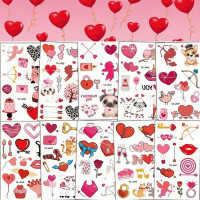Набір тимчасових тату "Любов № 1" Love-tattoo-mini-set-1-10, 12 х 7 см 10 шт (Love-tattoo-mini-set-1-10)