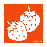 Трафарет для біо-тату Полуниця e033-15*15см, розмір 15х15см (e033-15*15см)