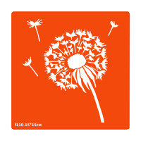 Трафарет для біо-тату Кульбаба f110-15*15см, розмір 15х15см (f110-15*15см)