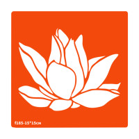 Трафарет для біо-тату Квітка f185-15*15см, розмір 15х15см (f185-15*15см)