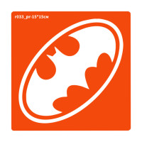 Трафарет для біо-тату Бетмен r033_pr-15*15см, розмір 15х15см (r033_pr-15*15см)