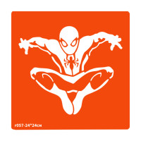 Трафарет для біо-тату Людина-павук r057-24*24см, розмір 24х24см (r057-24*24см)