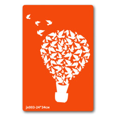 Трафарет для біо-тату Аеростат jx003-24*34см, розмір 24 х 34см                                                               (jx003-24*34см)