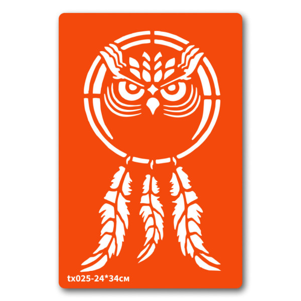 Трафарет для біо-тату Ловець снів tx025-24*34см, розмір 24 х 34см                                                            (tx025-24*34см)