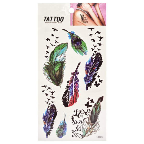 Тимчасове татуювання "Feathers Tattoo" 1020-HM902 (1020-HM902)