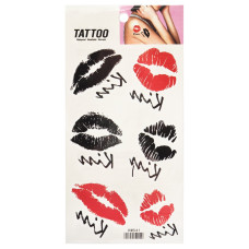 Тимчасове татуювання "Kiss Tattoo" 1020-HM541 червоно-чорний (1020-HM541)