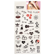 Тимчасове татуювання "Tattoo" 1020-HM1397 червоно-чорний (1020-HM1397)