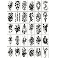 Набір дитячих тимчасових татуювань "Чорні міні №5" black-tattoo-mini-set-5-T (black-tattoo-mini-set-5-T)