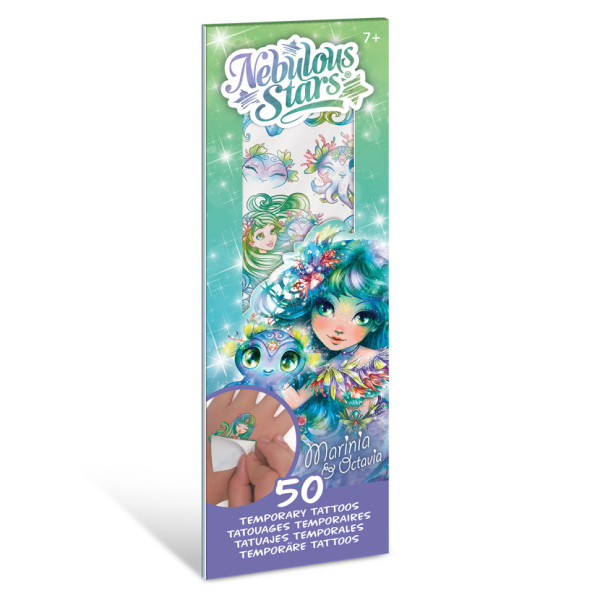 Набір тимчасових татуювань "Зіркові малюнки" Марінія" Nebulous Stars 11458-4 боді-арт (11458-4)