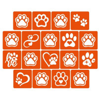 Набір трафаретів для біо-тату "Таба лапки" taba_lapki_5x5_18_1 (taba_lapki_5x5_18_1)