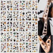 Набір дитячих тимчасових тату "Хелловін" kids-tatto-halloween-set-30 (kids-tatto-halloween-set-)