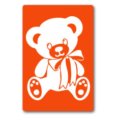 Трафарет для біо-тату Ведмедик a023-15*20см, розмір 15х20 см (a023-15*20см)