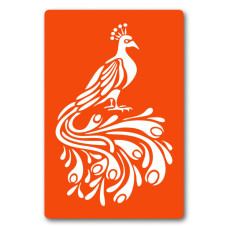 Трафарет для біо-тату Павич dx037-24*34см, розмір 24х34 см (dx037-24*34см)